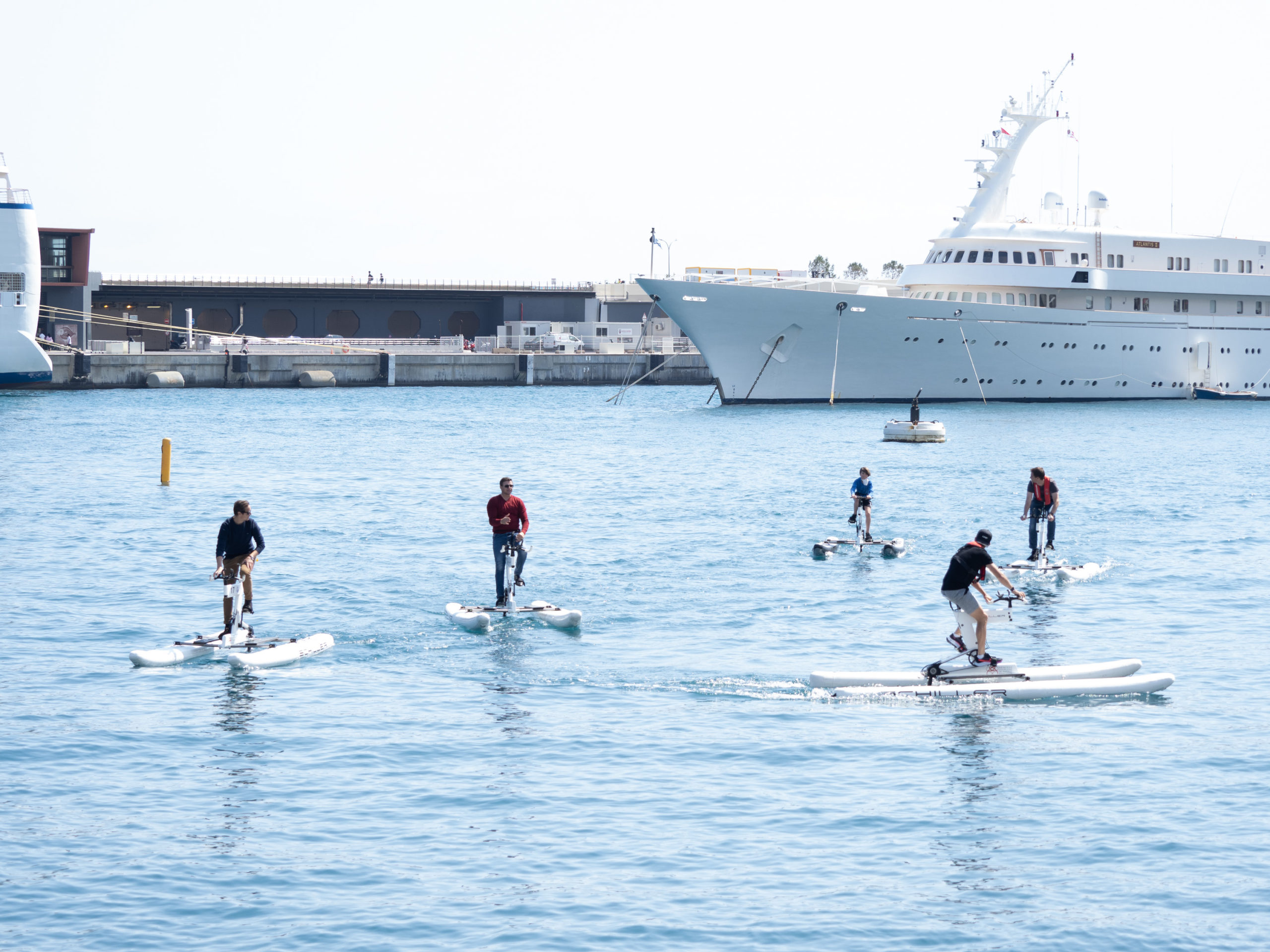 Image de l'article 2nd water bike testing day at the Yacht Club de Monaco