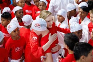 Image de l'article A water safety day organized by the Princess Charlene of Monaco Foundation ahead of the Sainte Dévote Tournament